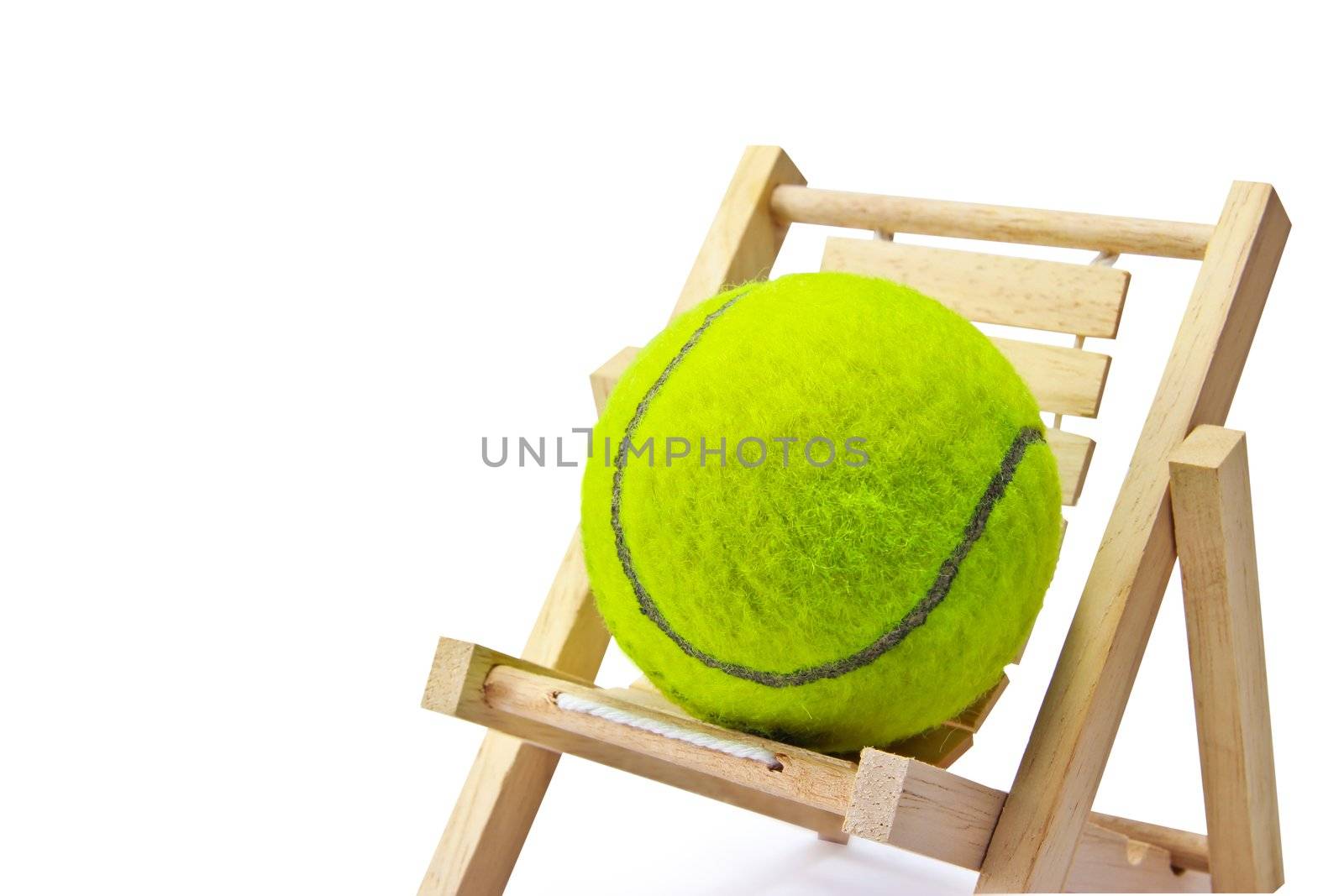 Tennis on the chair