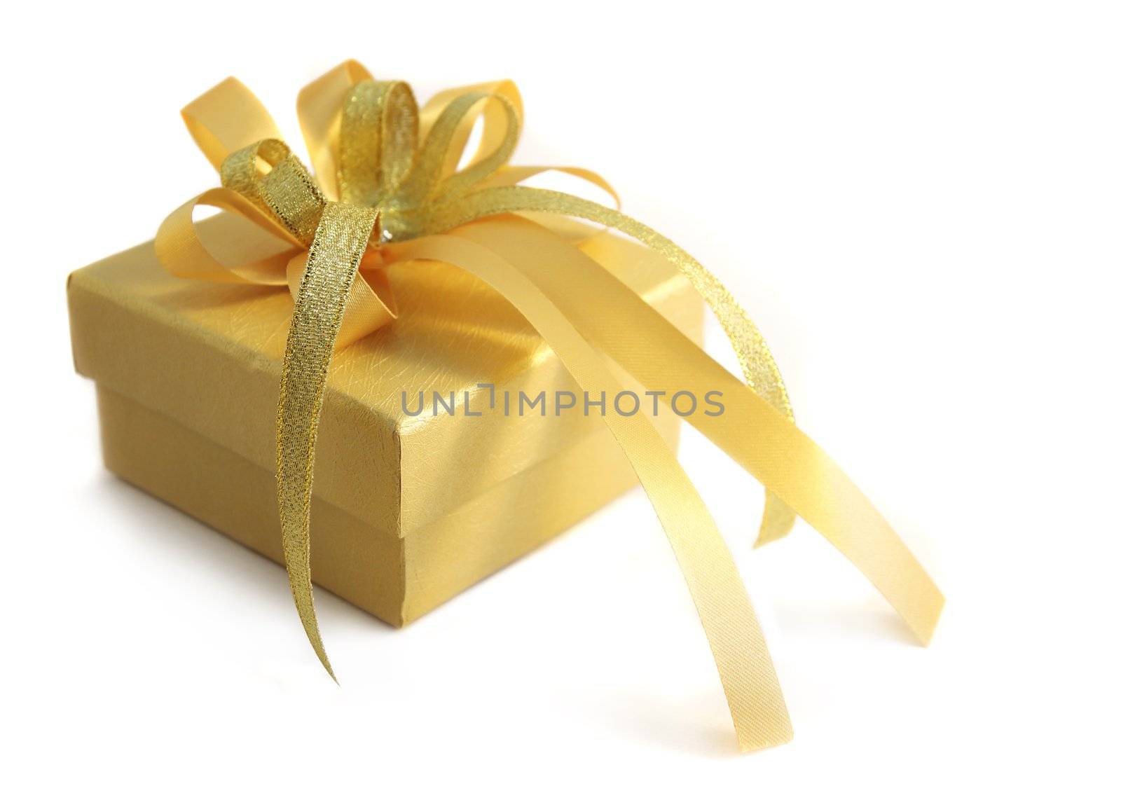 Gift box on white background