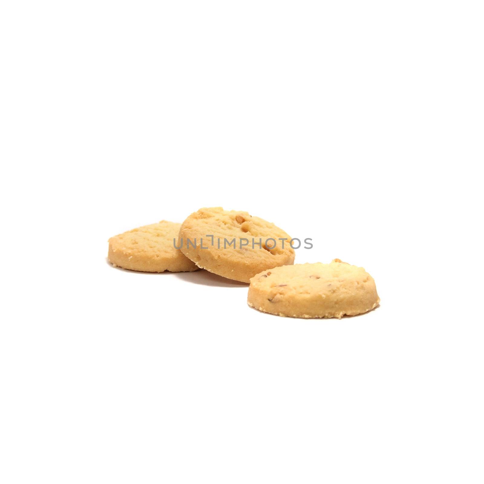 Some cookies isolated on a white background by siraanamwong