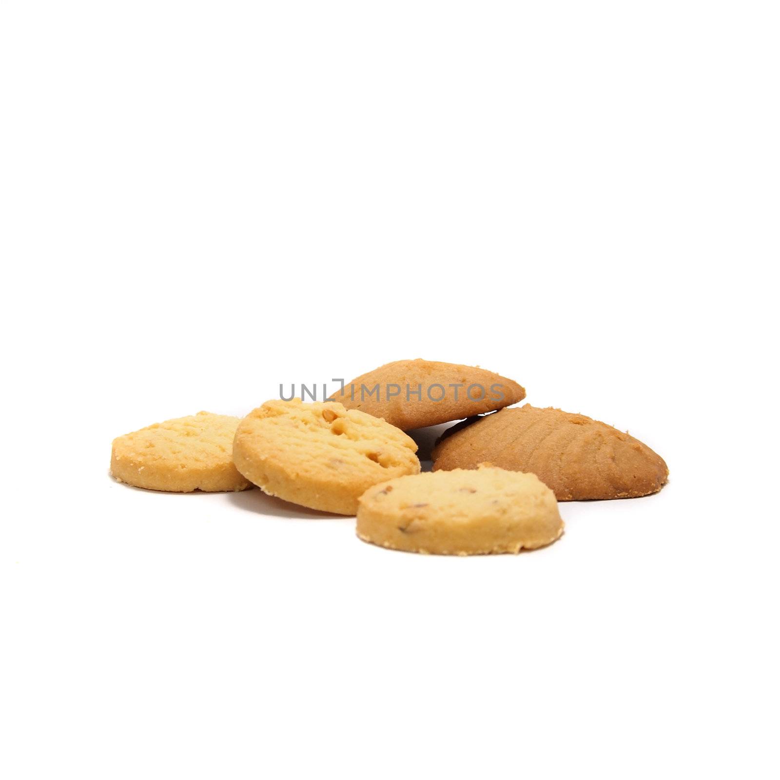 Some cookies isolated on a white background by siraanamwong
