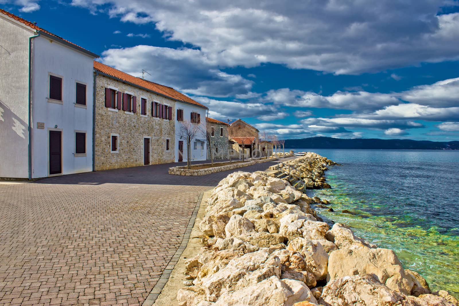 Dalmatian Town of Bibinje waterfront by xbrchx