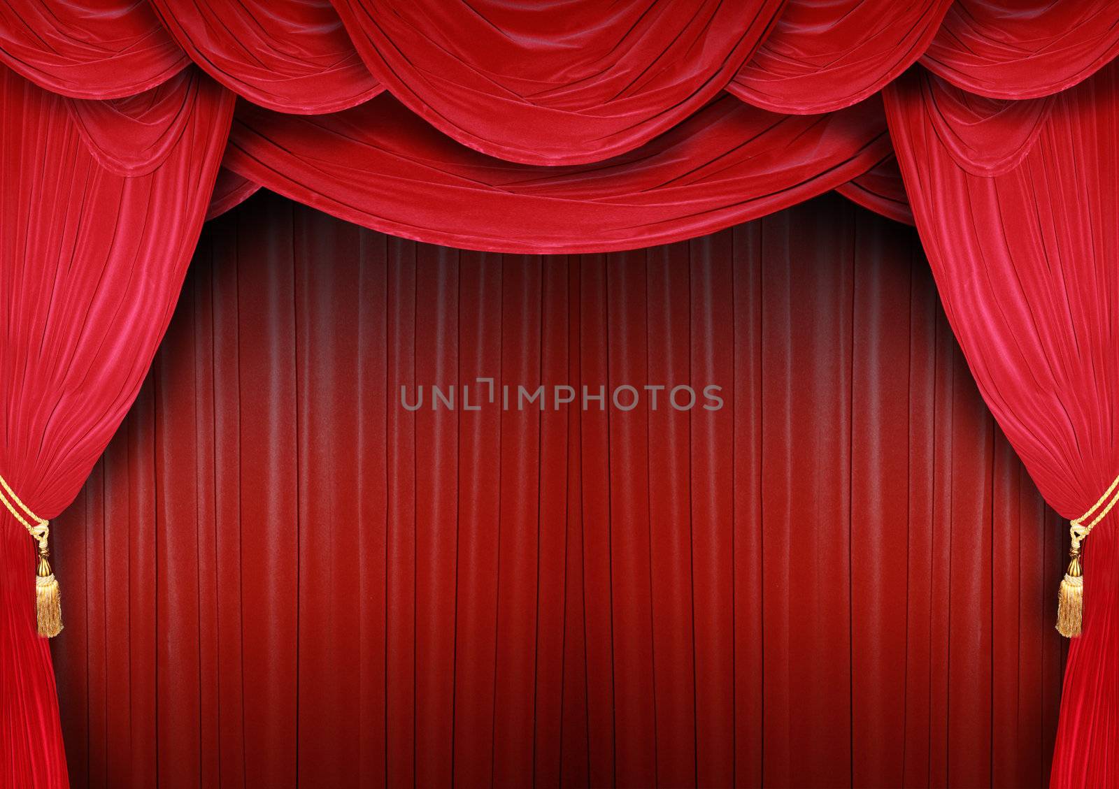 Opera house with elegant curtains by photochecker