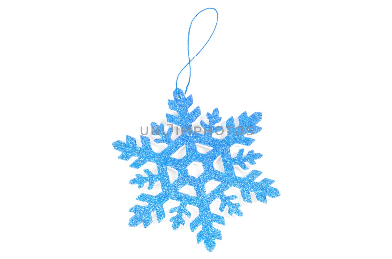 Christmas tree decoration star isolated on white background