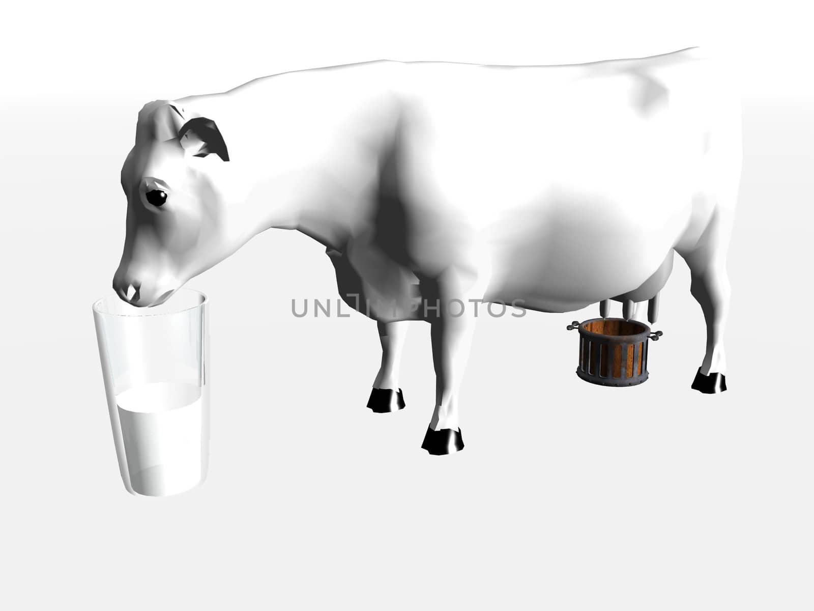 cow and milk by njaj