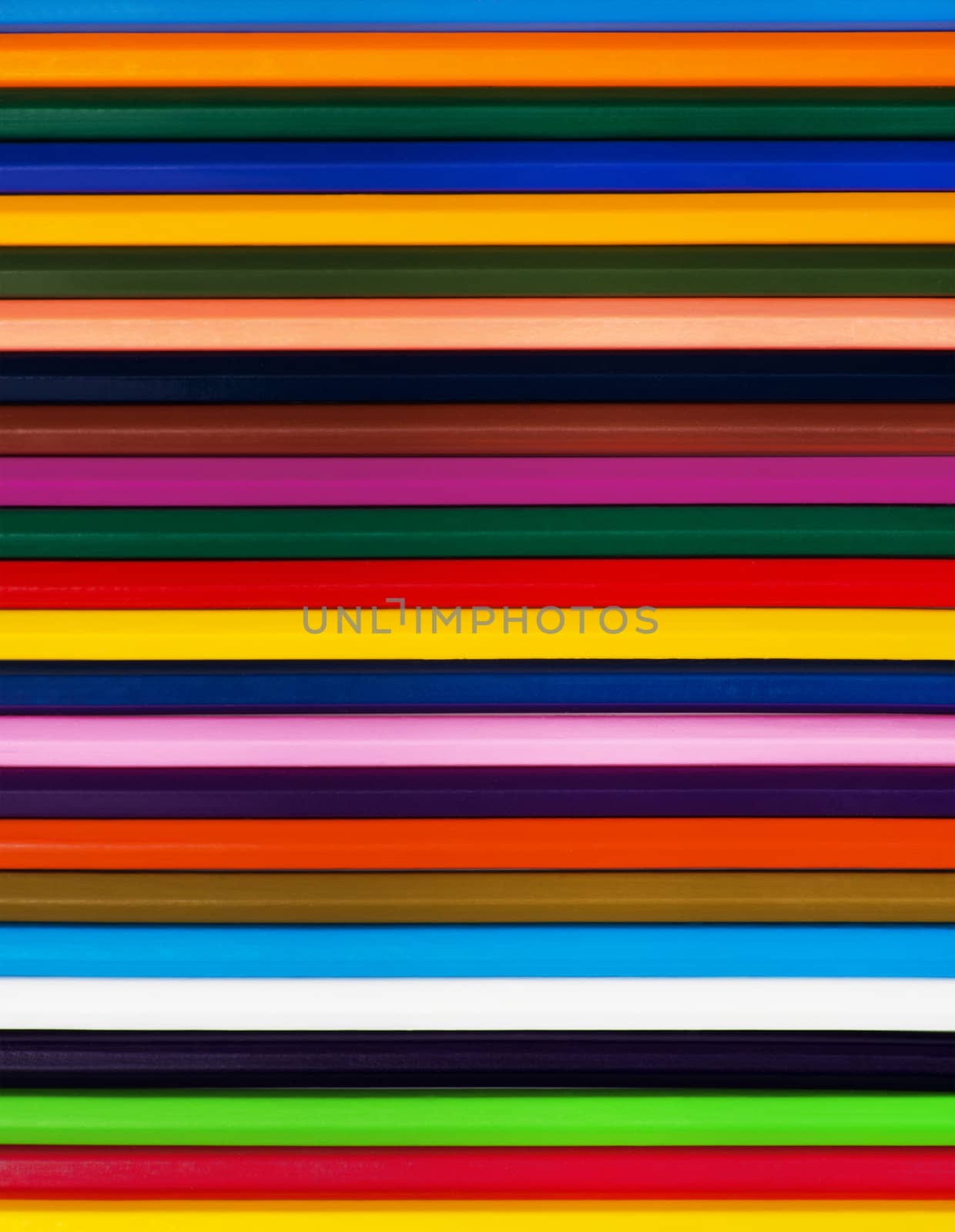 Background of colored wood pencils for children's creativity