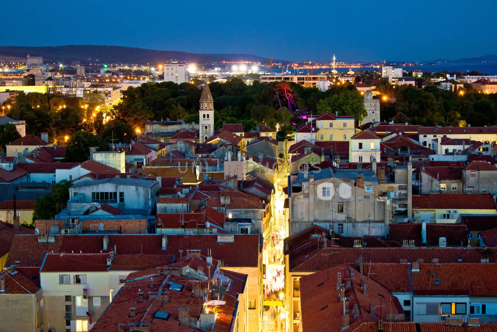 Zadar peninsula calle larga panorama in evening by xbrchx