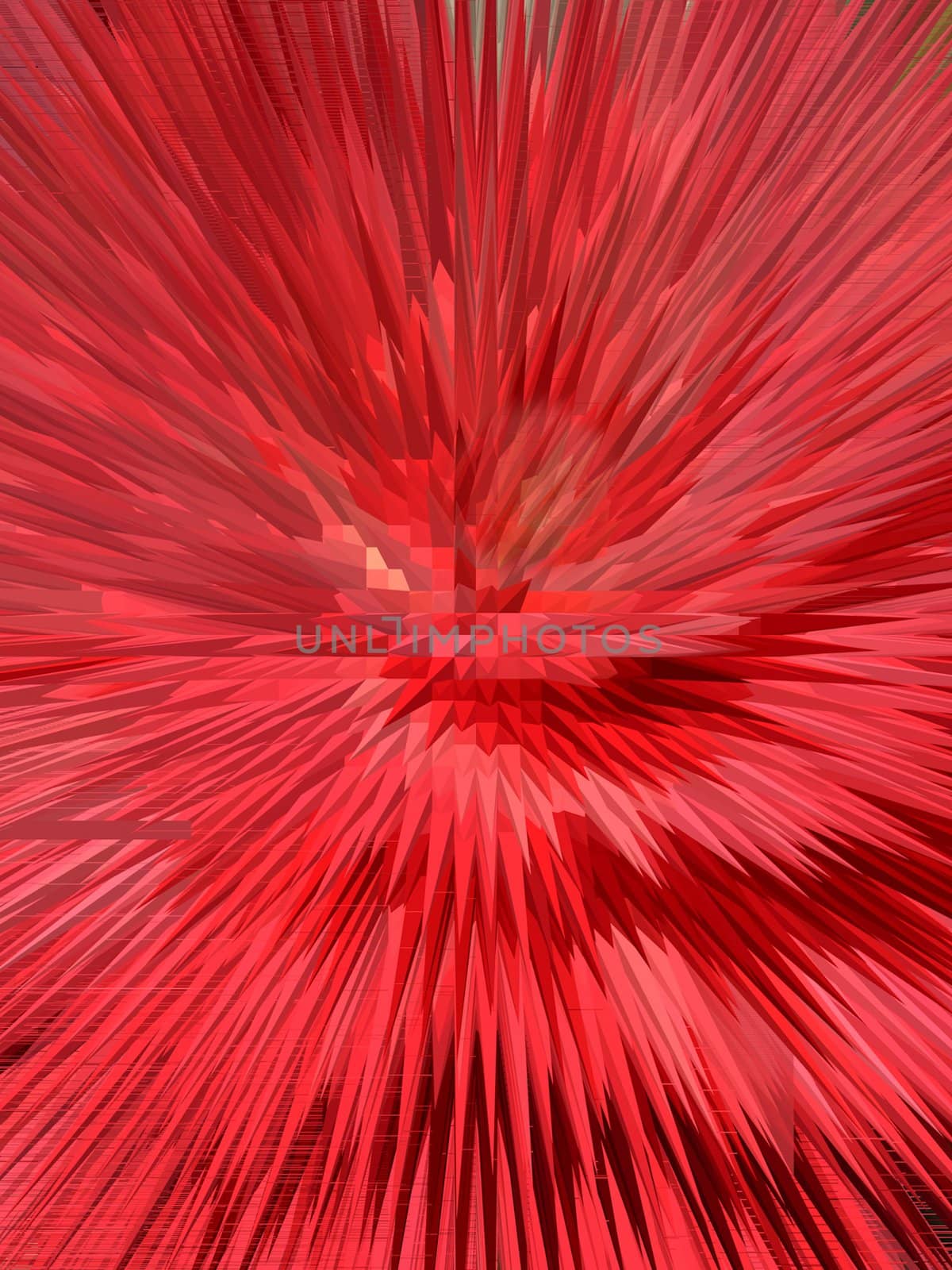 Image of red abstract sharp and prickly background