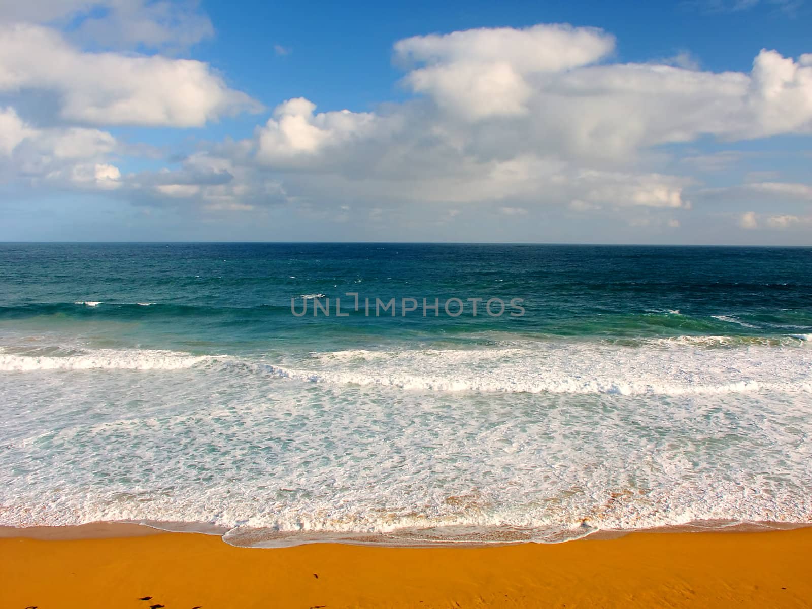 Logans beach along the coastline of southern Australia near Warrnambool, Victoria.