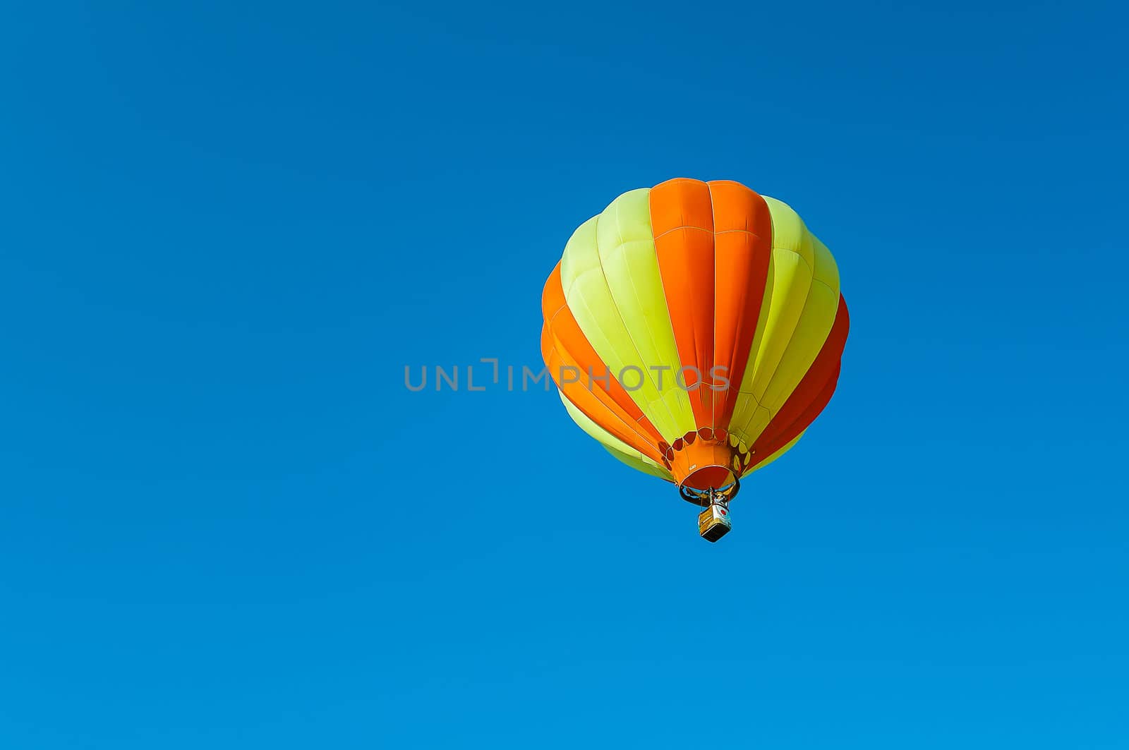Colorful fancy Balloon floating in the blue sky