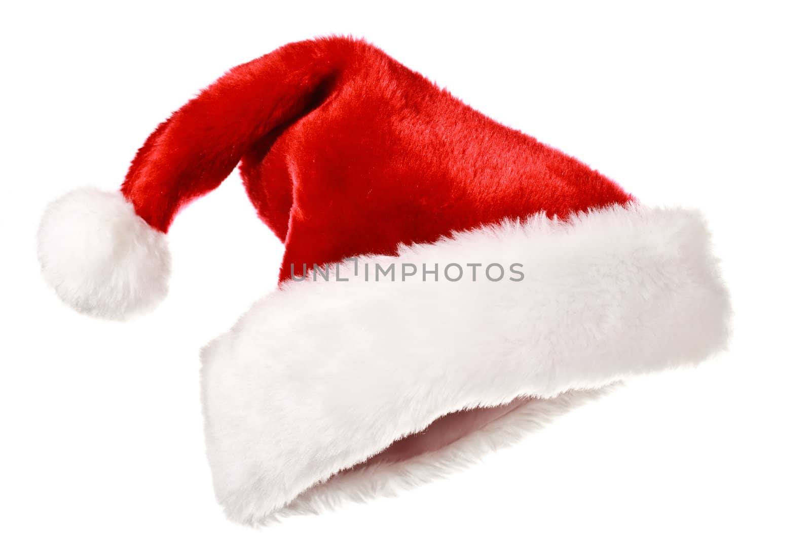 Santa hat isolated on white by dimol