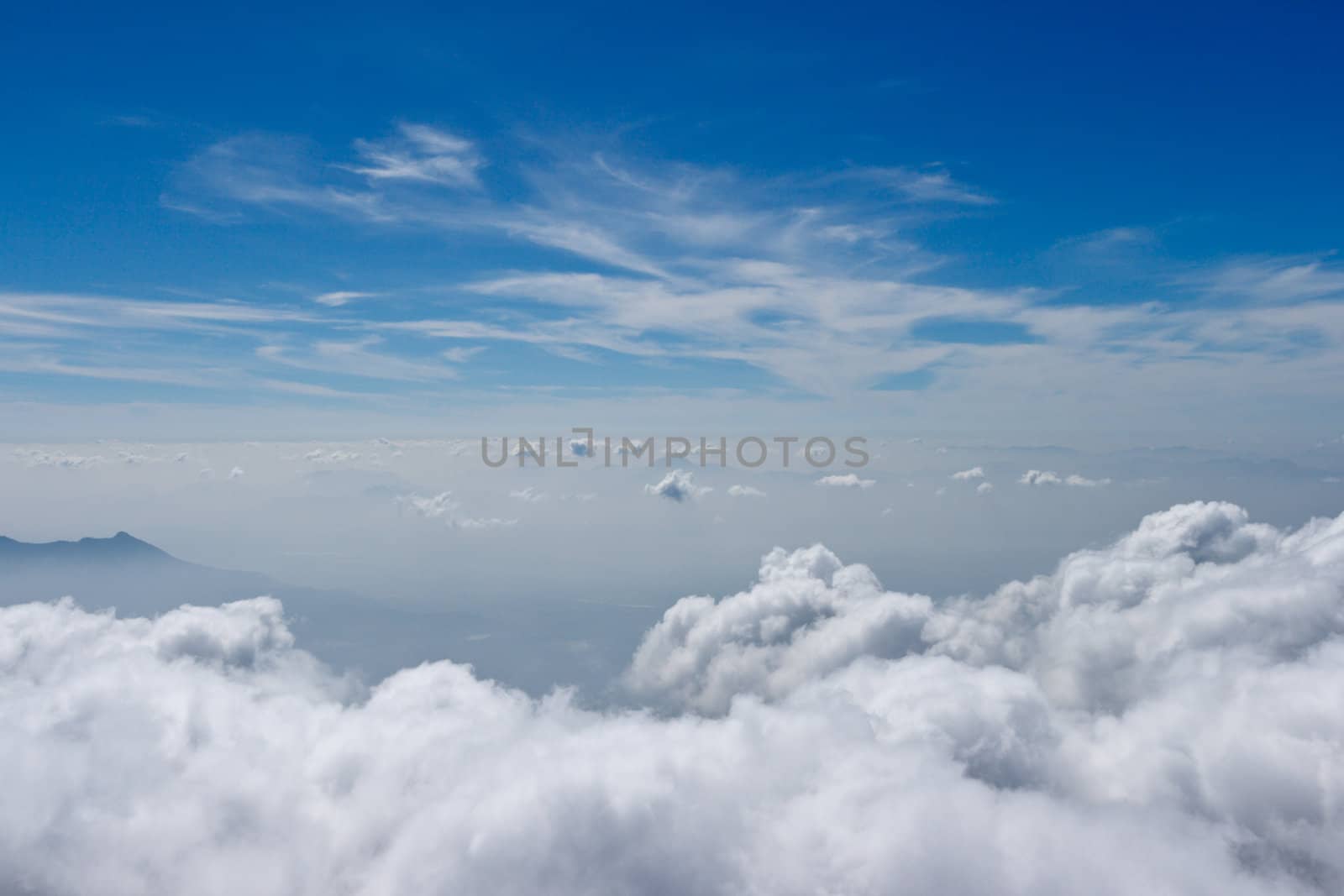 Mountains in clouds. Kodaikanal, Tamil Nadu