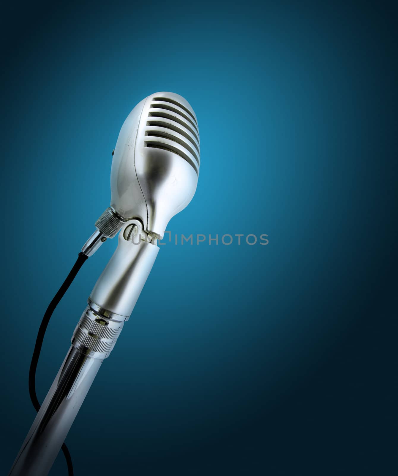 Retro style microphone. by stokkete