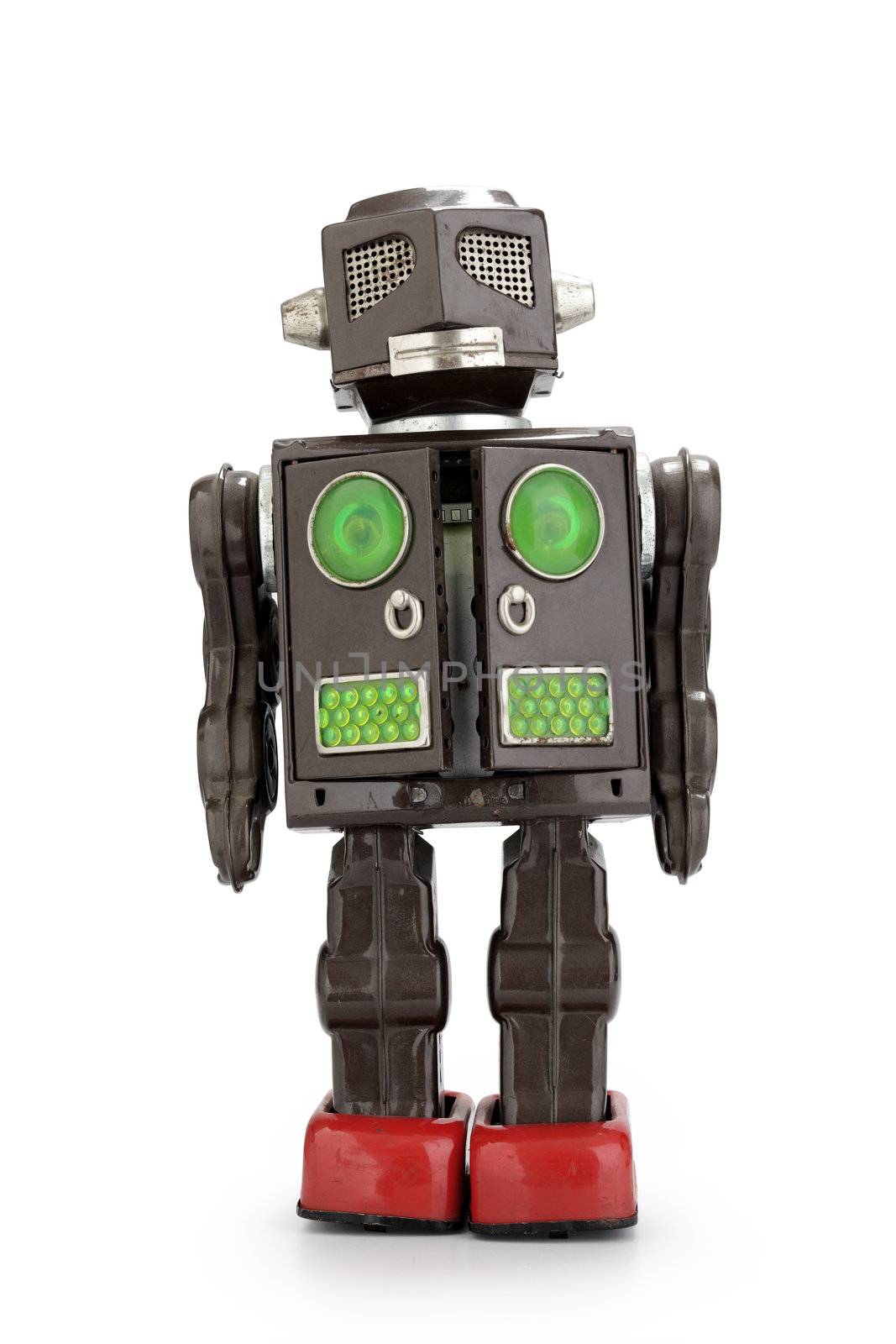  retro tin robot toy by stokkete