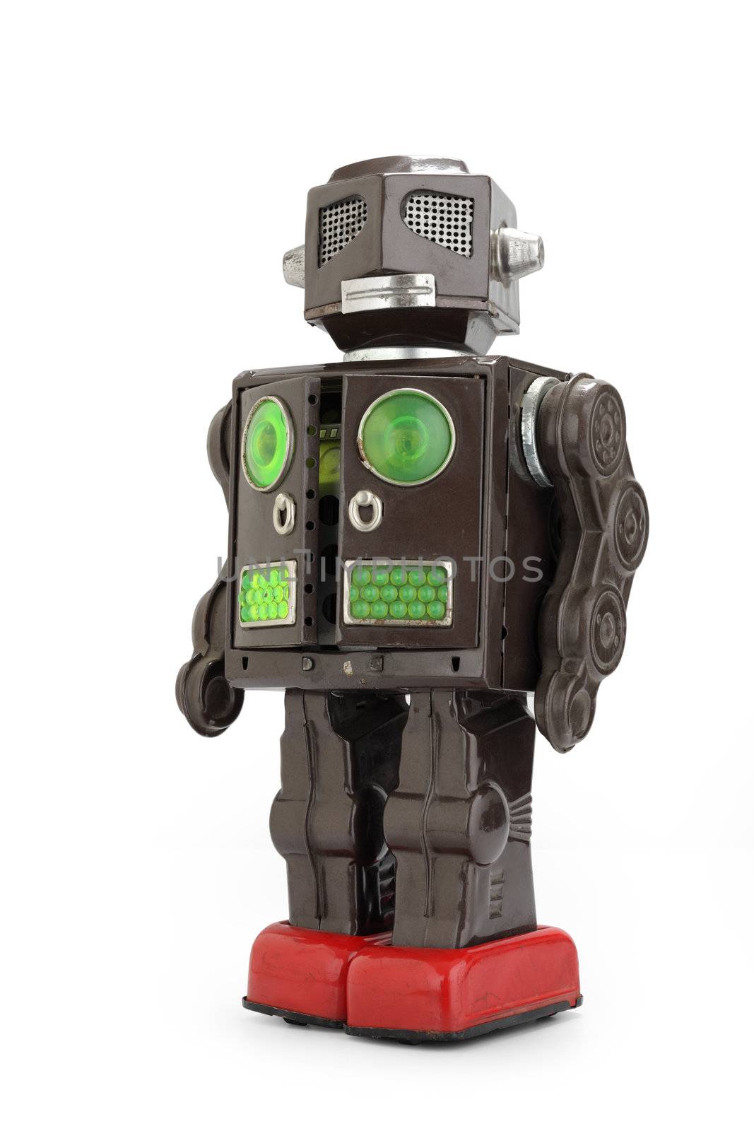  retro tin robot toy by stokkete