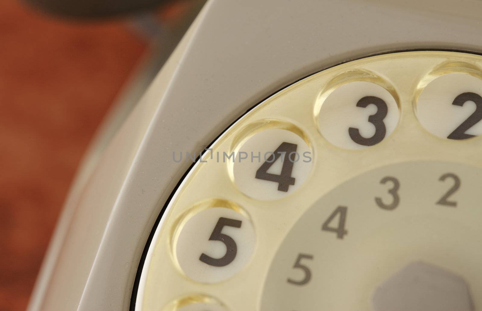 old vintage phone close up