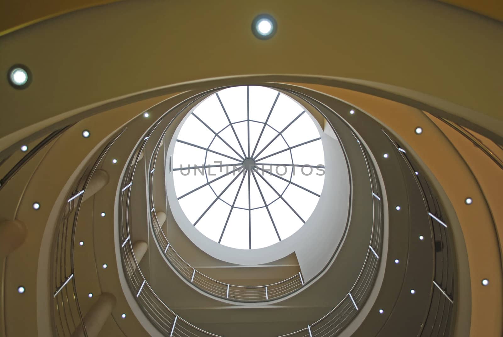 Modern architecture buildin interior perspective