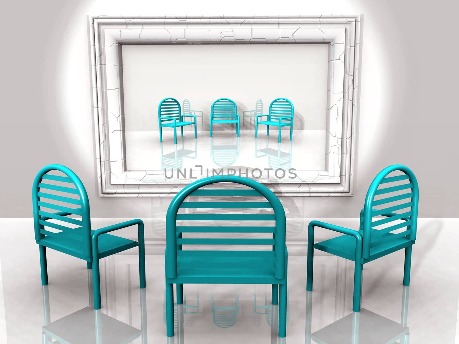 blue chairs