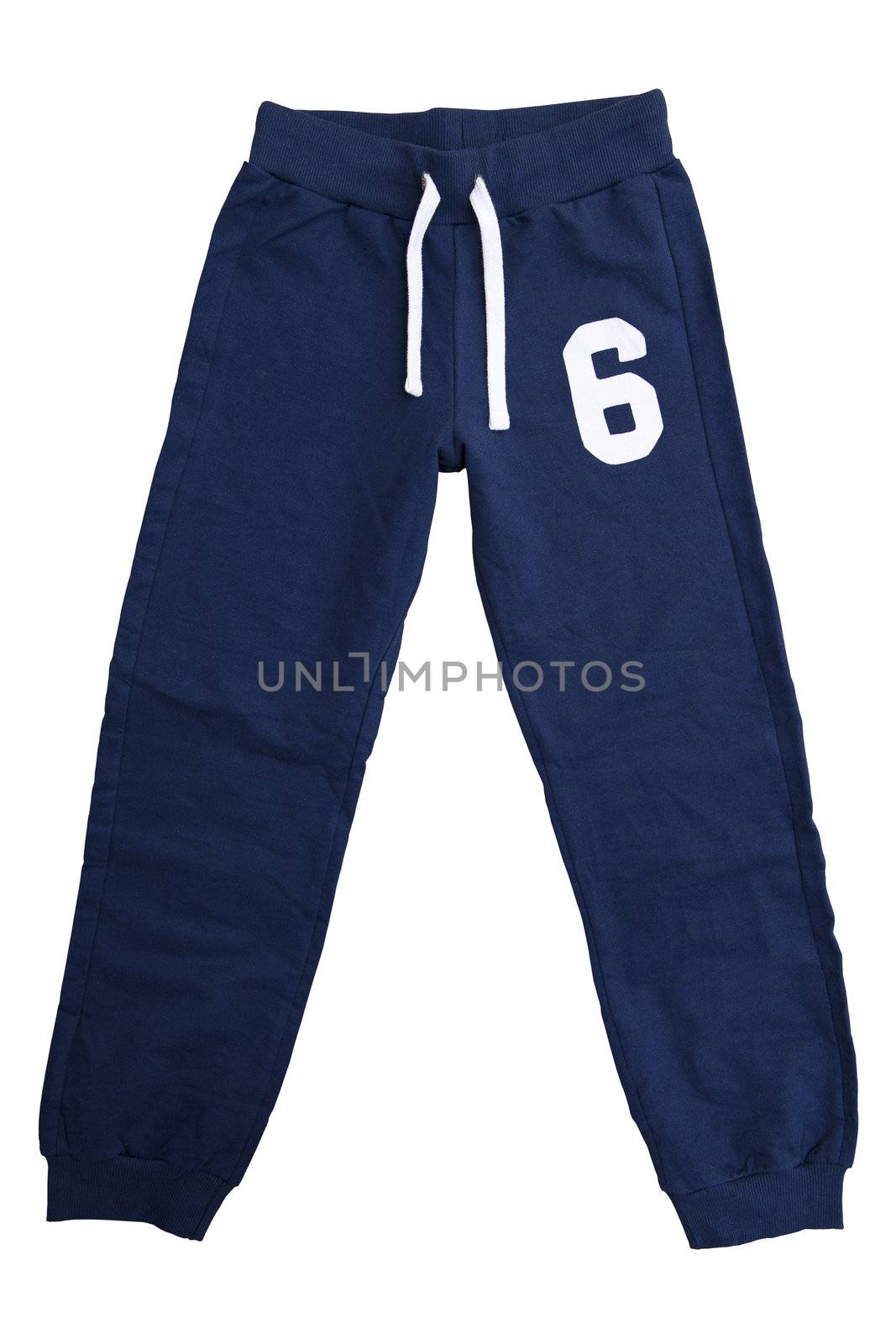 Sweatpants isolated on the white background