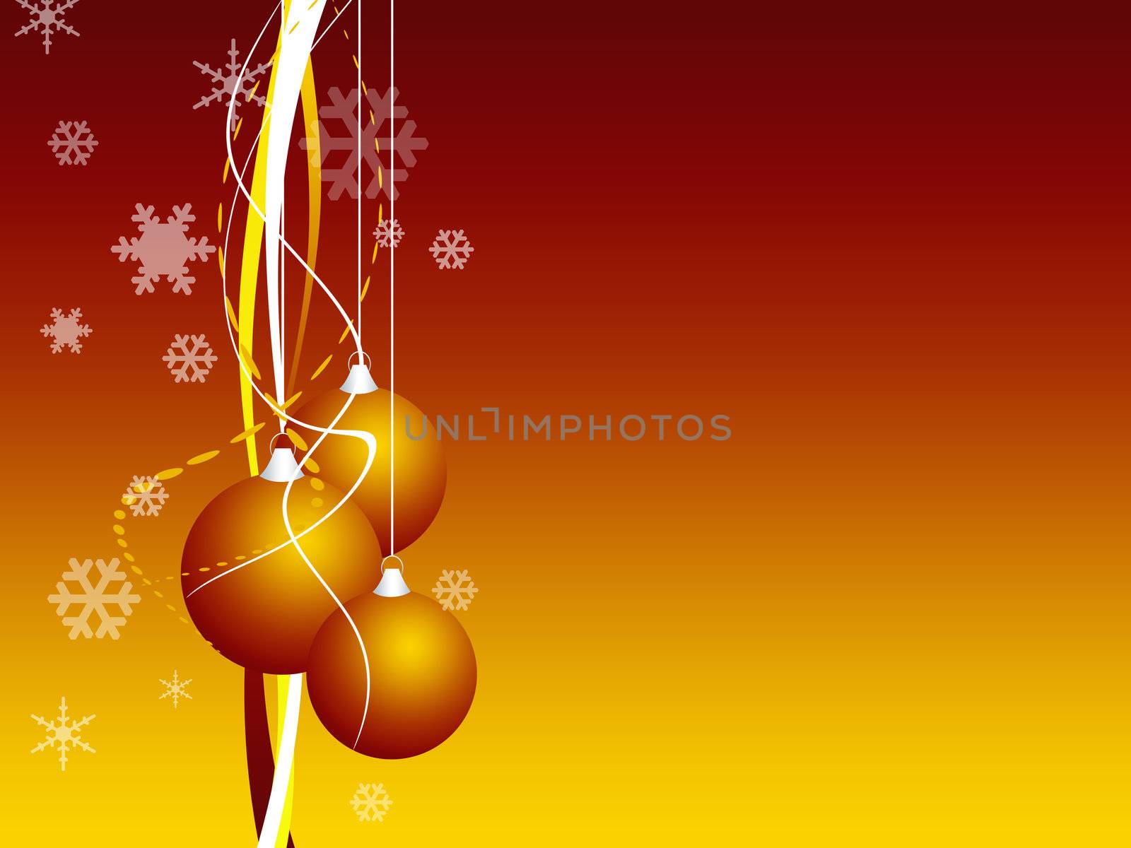 Cartoon  Christmas bell with background