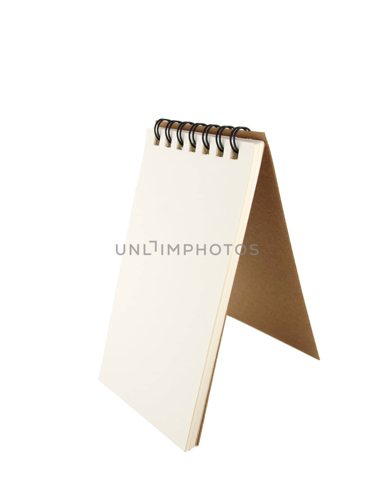 Isolated pencil with notebook on white background   
