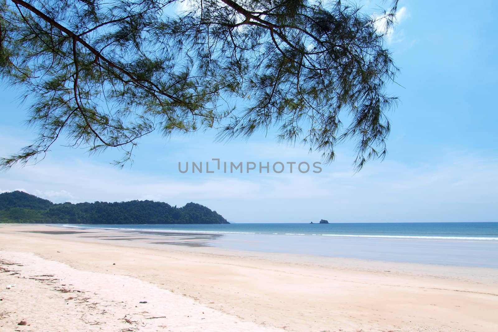 long  beach in southen of Thailand