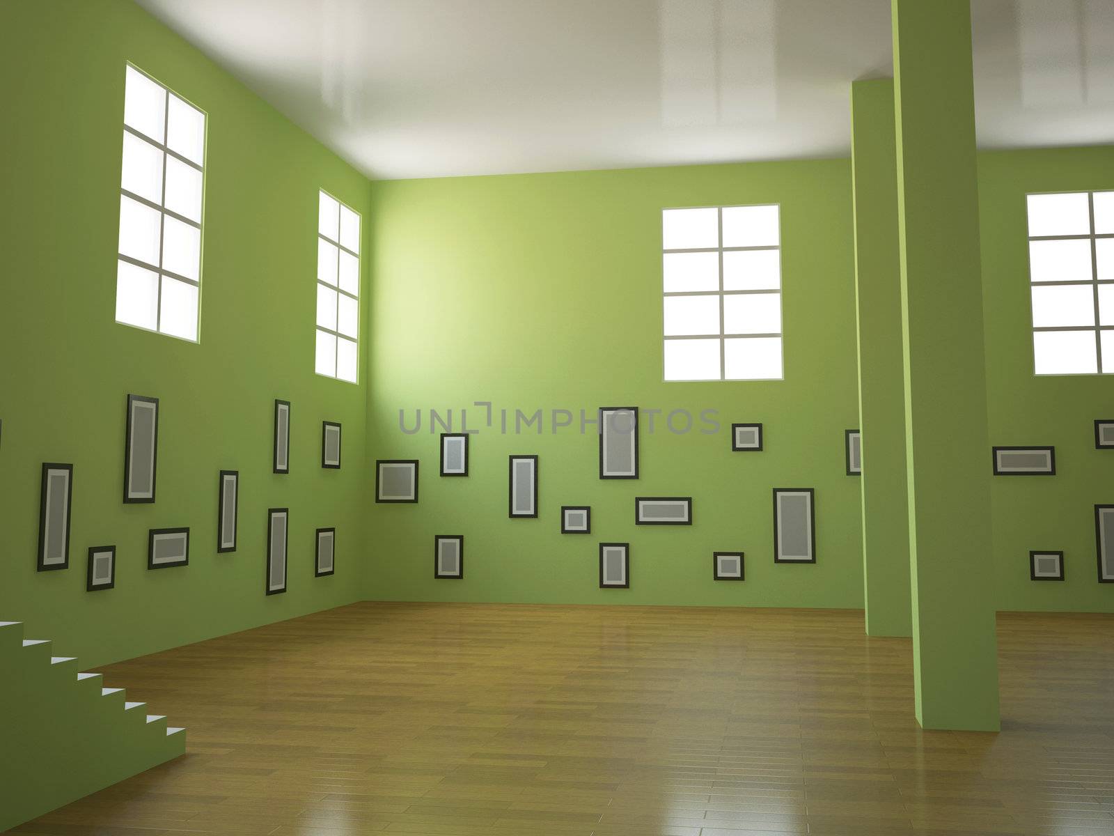 The big gallery with set of pictures