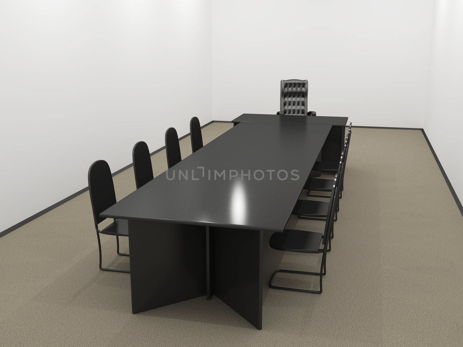 Small office with a table and chairs