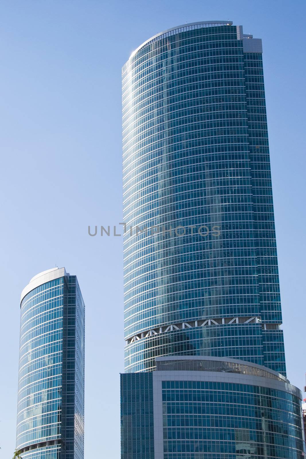 two high scyscrapers of the international business center