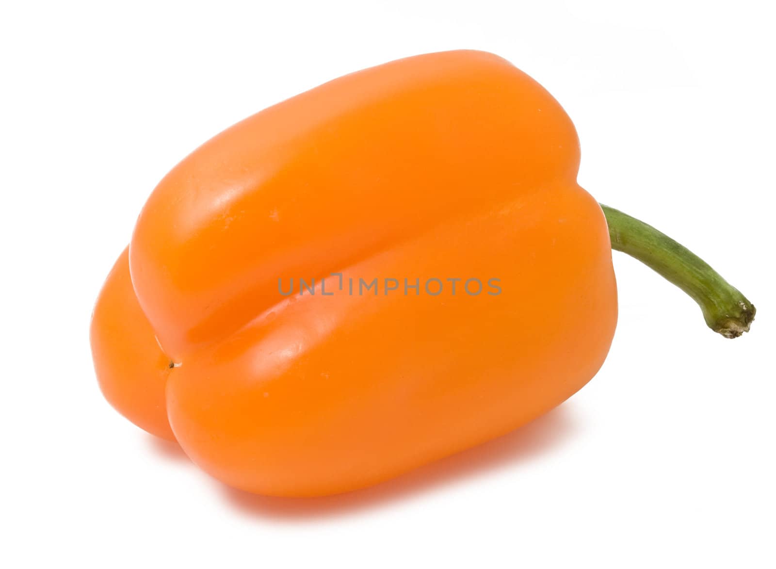 Sweet bell pepper isolated on white background