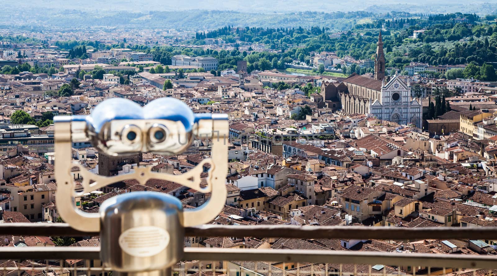 Florence, Italy: panoramic view from the top of Duomo church