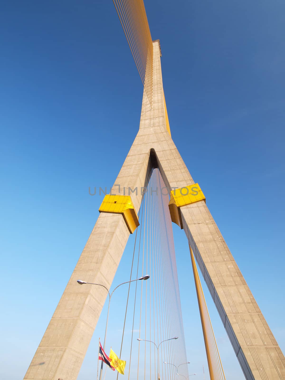 Mega sling Bridge,Rama 8, in bangkok Thailand         