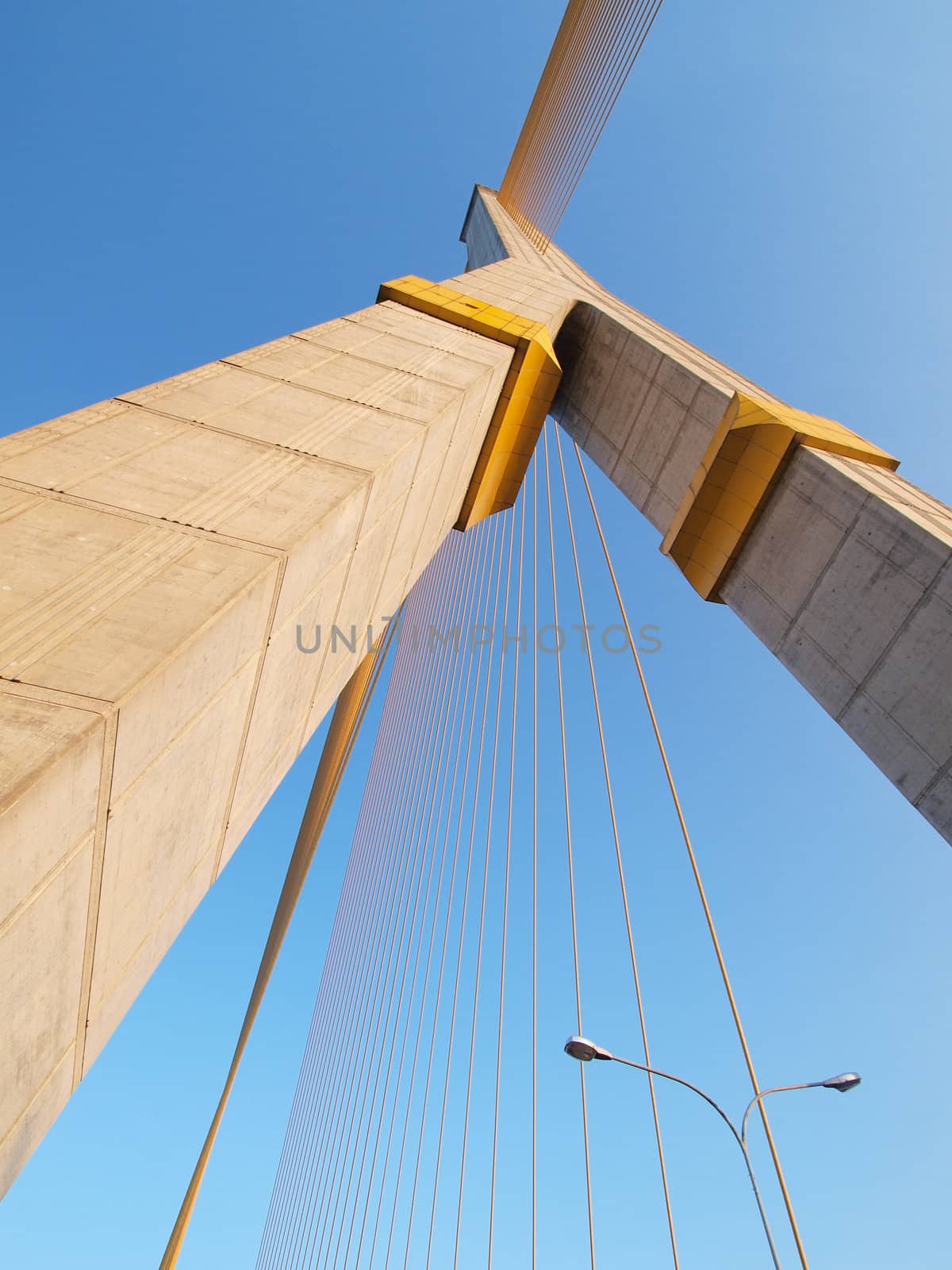 Mega sling Bridge,Rama 8, in bangkok Thailand         