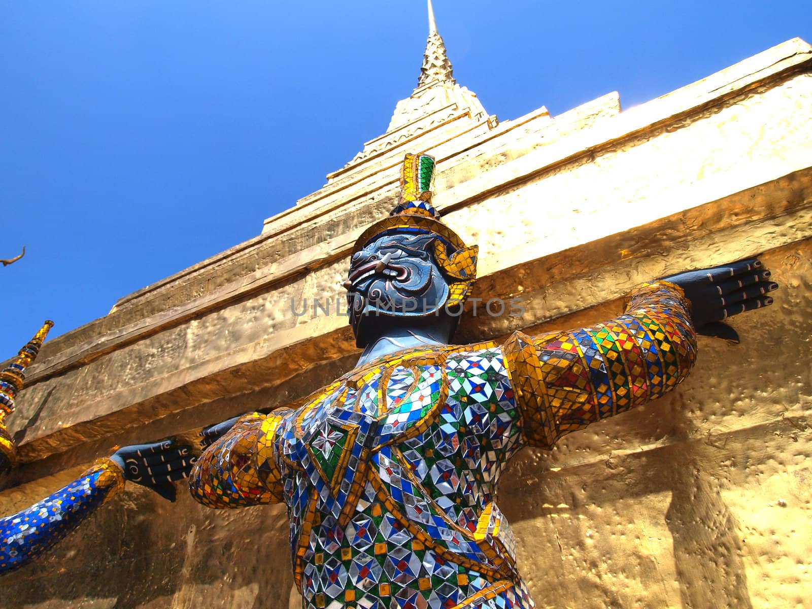 Thai Demon in Grand Palace , Bangkok Thailand