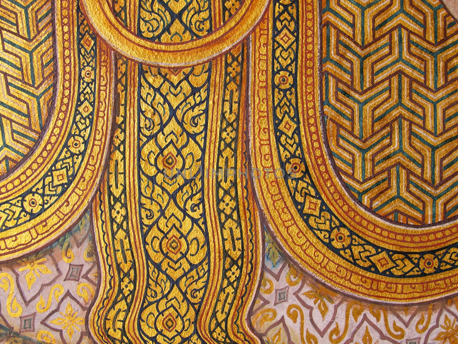 Wall art painting and texture in temple Thailand. painting about by jakgree