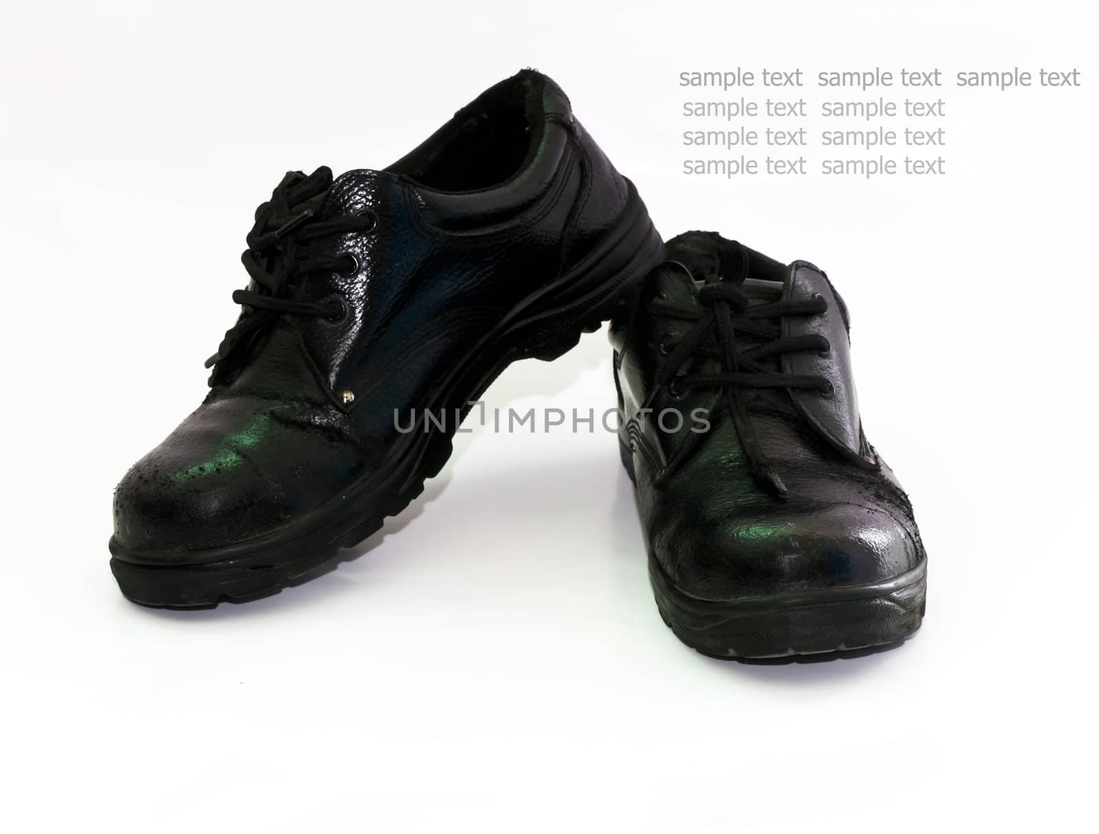 Safety shoes to prevent accidents to the person wearing the body.