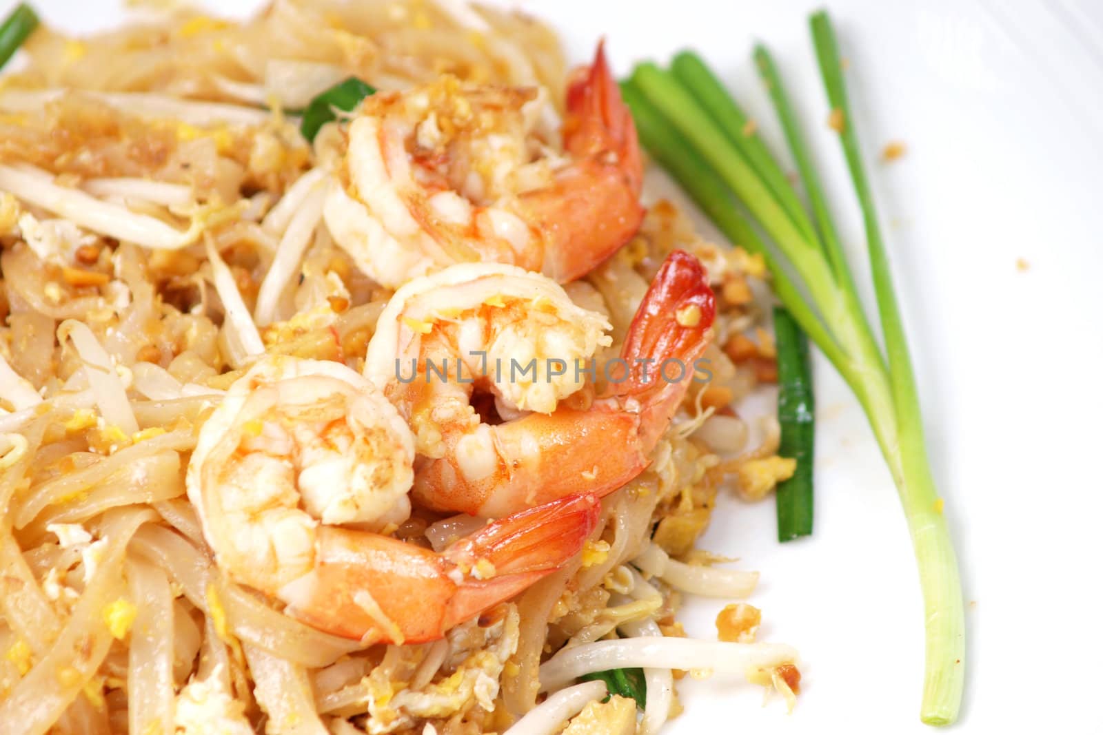 Thai food style , stir-fried rice noodles (Pad Thai)