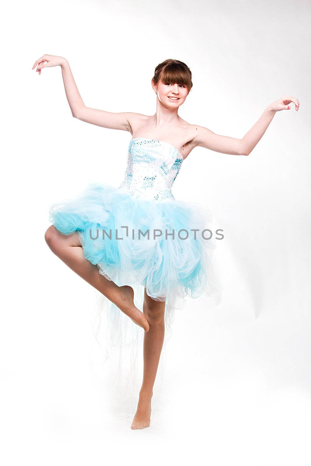 Photo young and beautiful ballerina