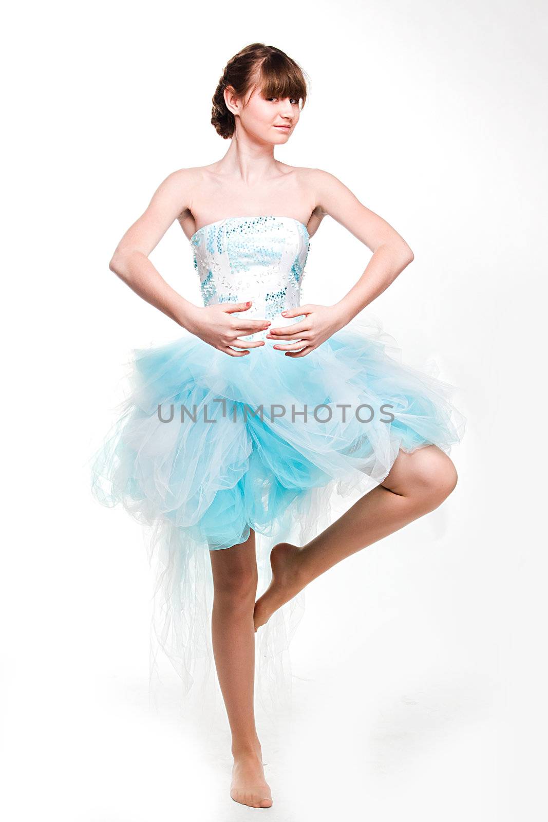 Photo young and beautiful ballerina