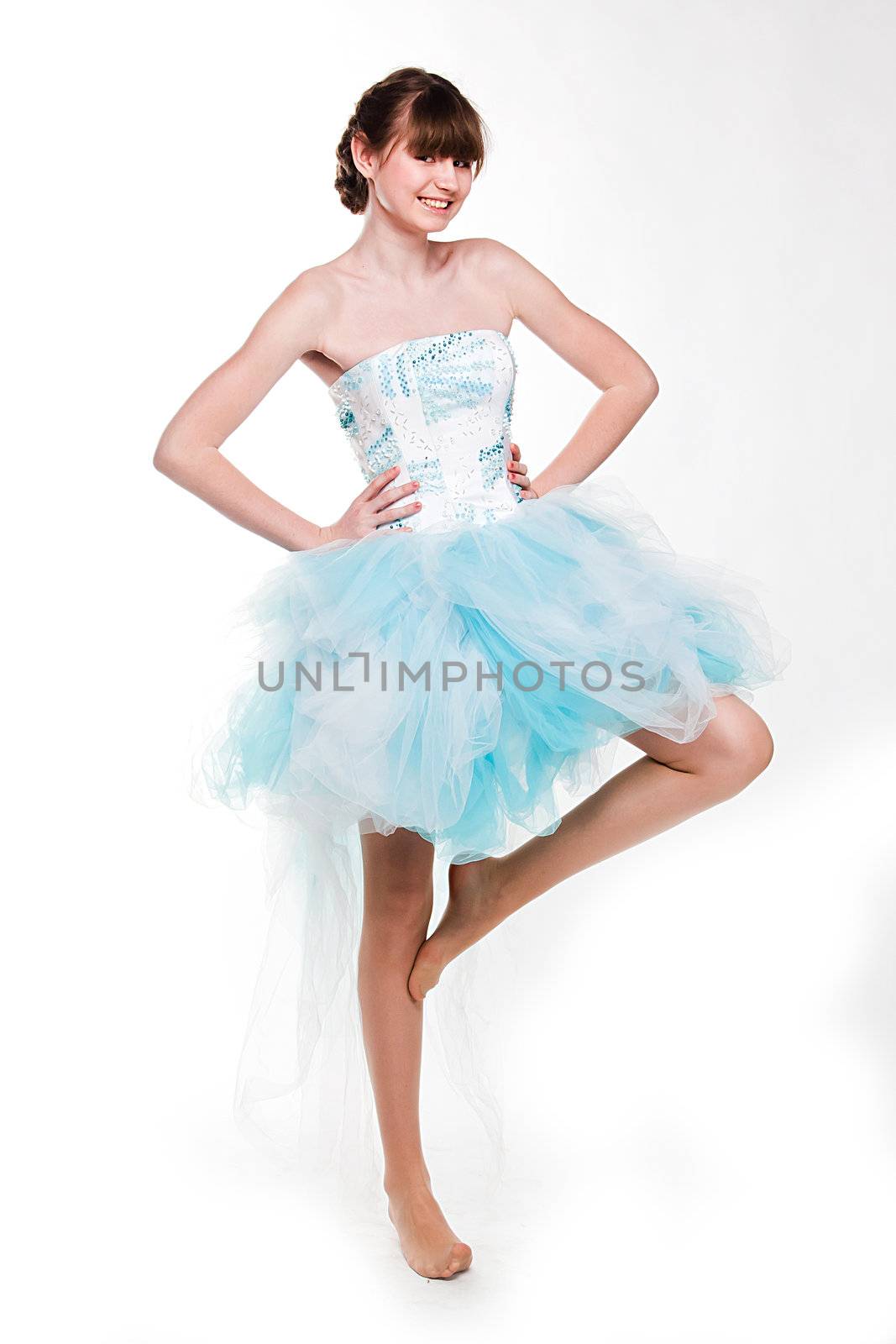Photo young and beautiful ballerina