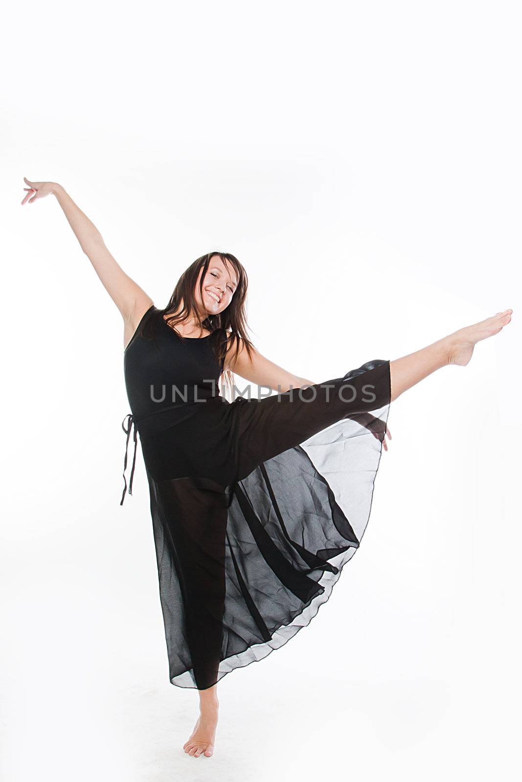 Photo young and beautiful ballerina