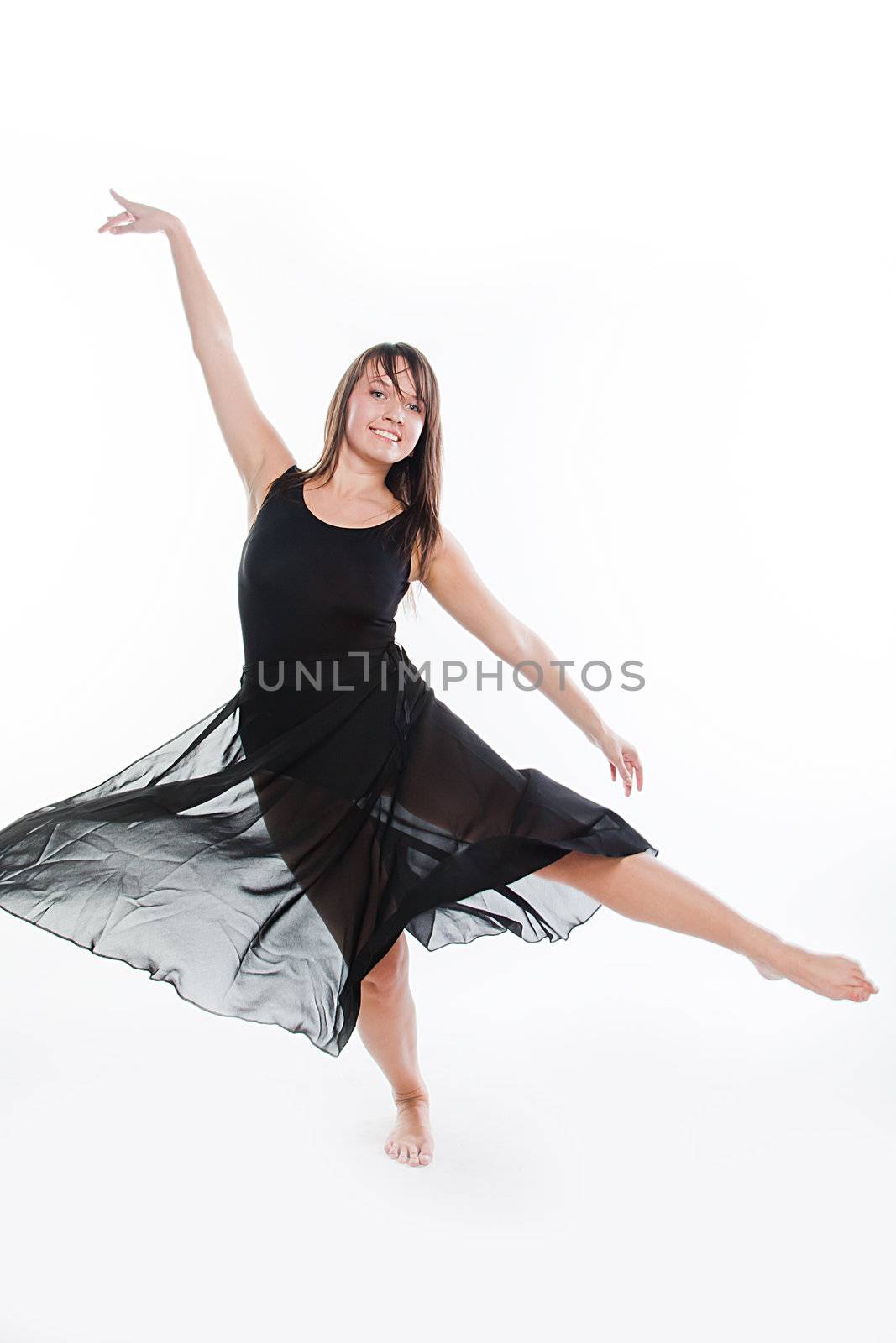Photo young and beautiful ballerina