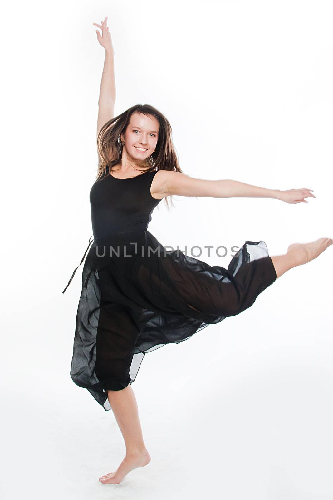 Photo young and beautiful ballerina