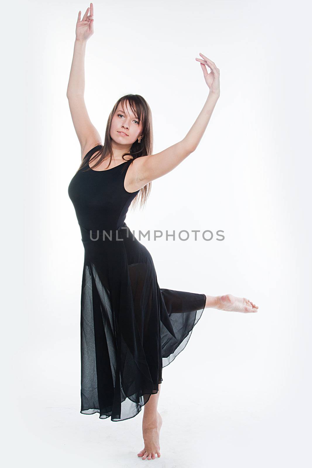 Photo young and beautiful ballerina