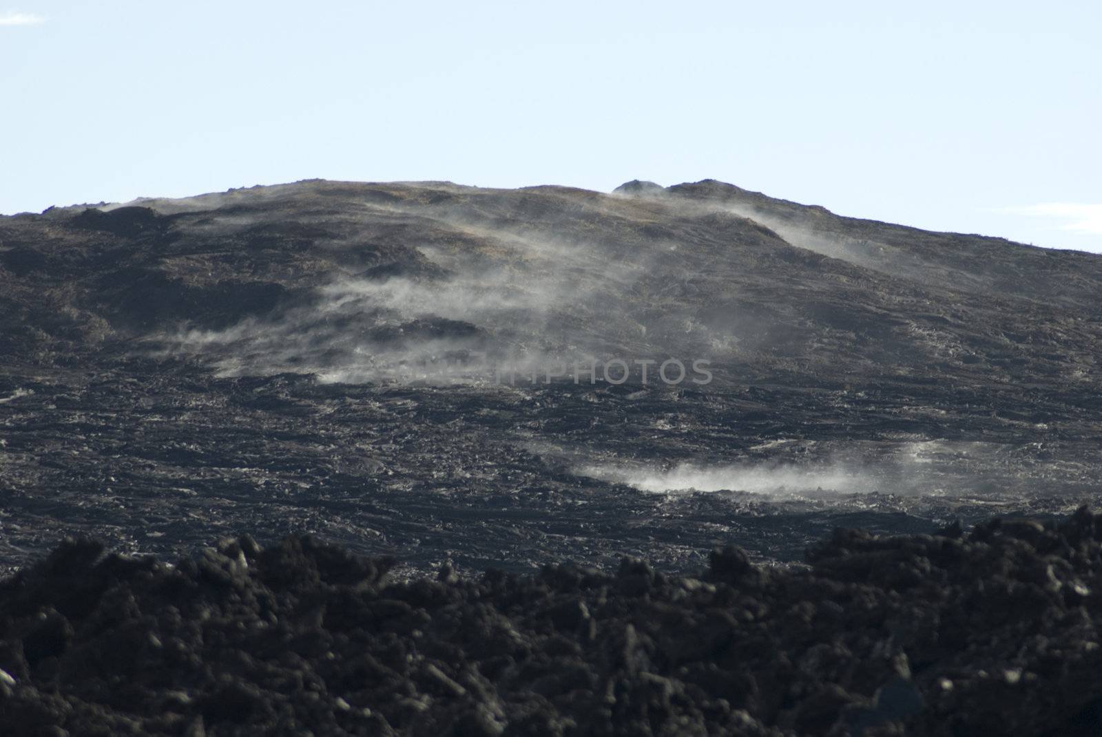 Volcanic smoke hill by stockarch