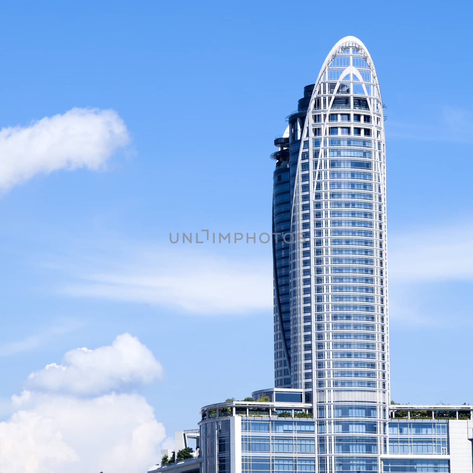 Highrise modern building in Bangkok, Thailand.