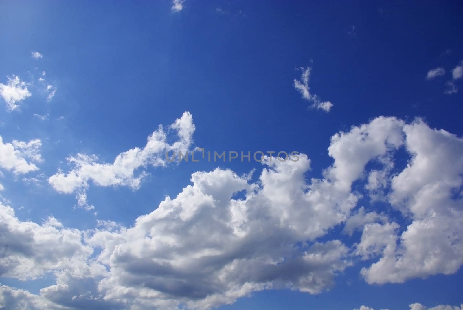 Blue sky in sunny day