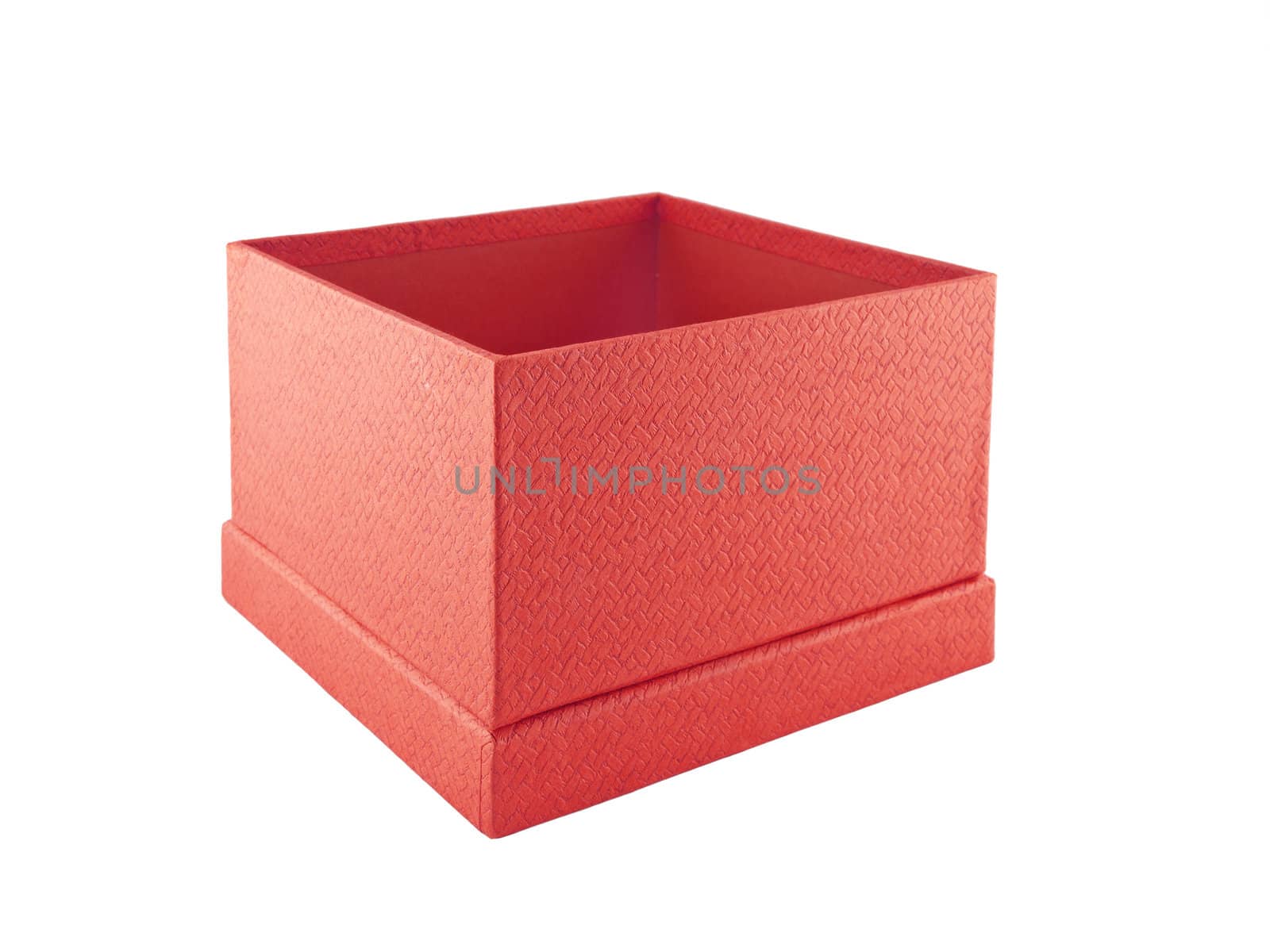 Red box on white background