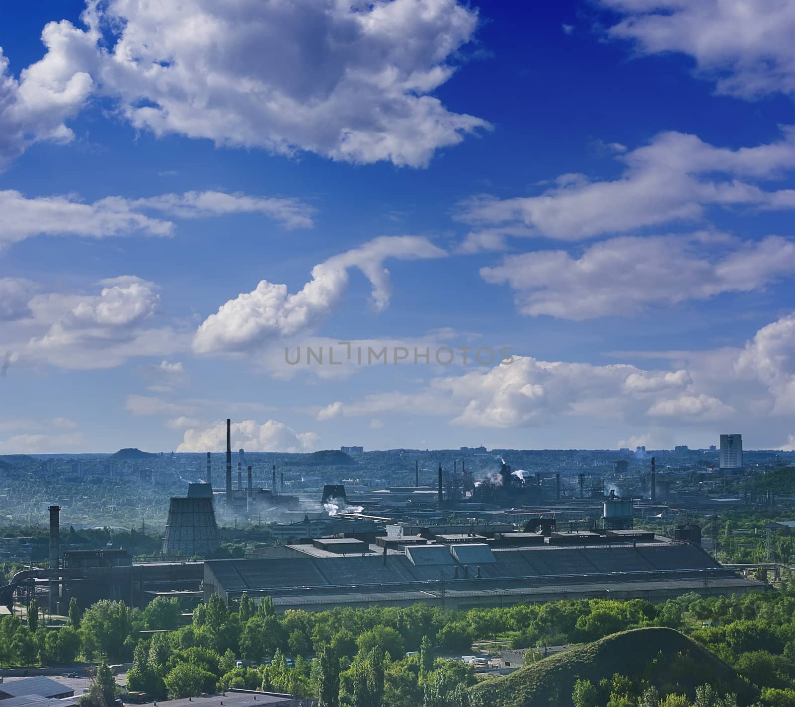 Metallurgy factory in Donbass region, Ukraine