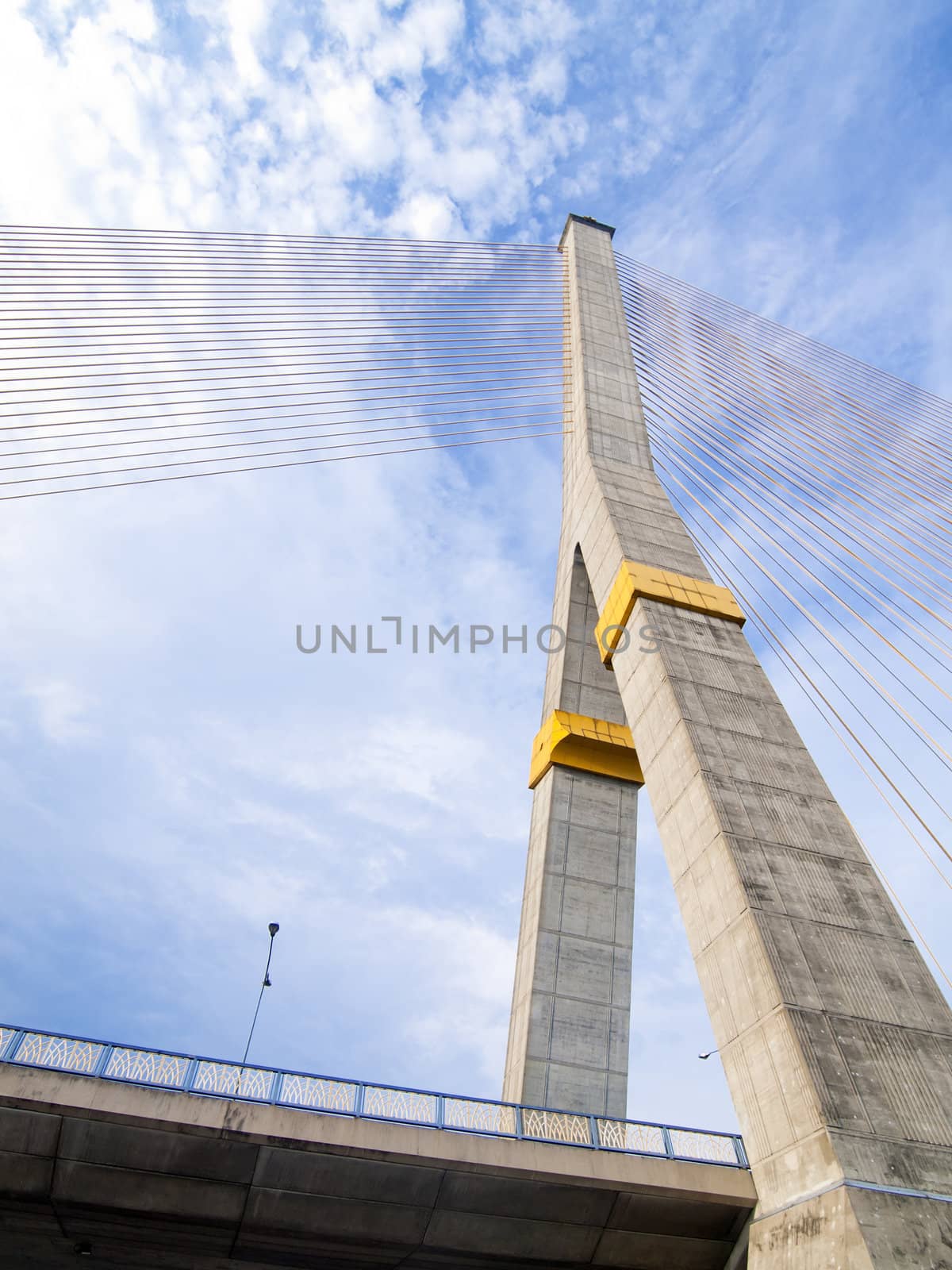 Mega sling Bridge,Rama 8, in Thailand