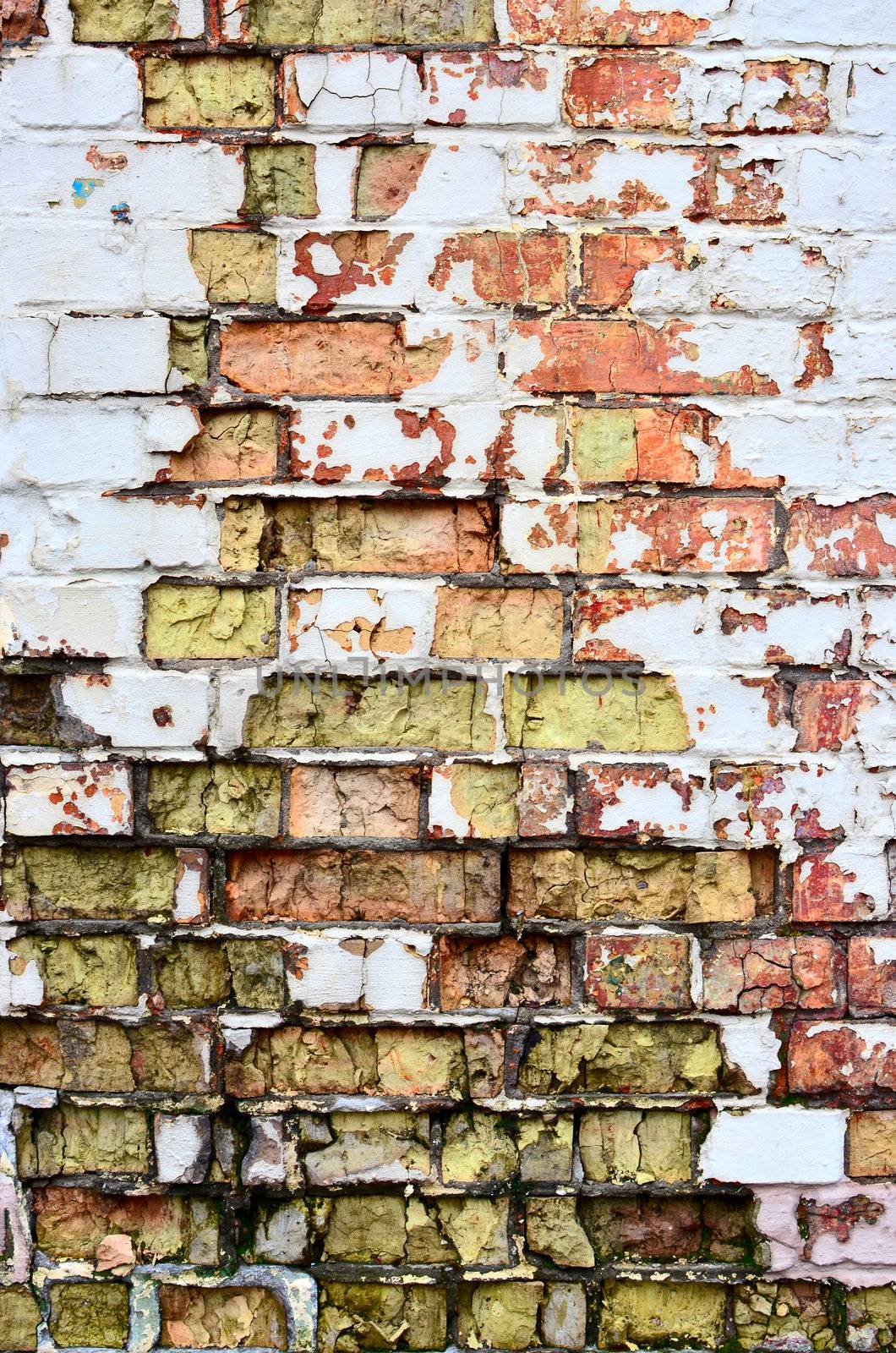 Old brick wall as background